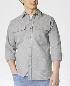 Eddie Bauer Double Brushed Chamois Langarm Hemd mit Knopfleiste - Grau - Größe M - Bild 1 von 8