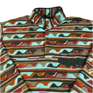Patagonia Synchilla 1/4 Snap Fleece Mens XXL Bold Intricate Geometric Pattern - Picture 1 of 15