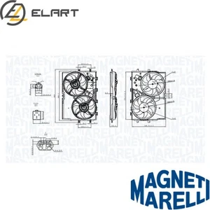FAN RADIATOR 069422578010 FOR FIAT DUCATO/Platform/Chassis/Van/Bus 3.0L 4cyl - Picture 1 of 7