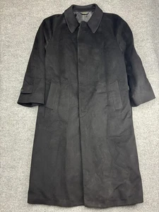 Saks Fifth Avenue Coat Mens 42R Cashmere Overcoat Belted Classic Made In Canada - Picture 1 of 13