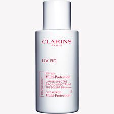 Clarins UV 50 Sunscreen Multi-Protection Effective Radicals Invisible 50ml NEW