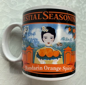 SAKURA CELESTIAL SEASONINGS HERB TEA 1995 Mandarin Orange Spice KAFFEETASSE BECHER - Bild 1 von 8