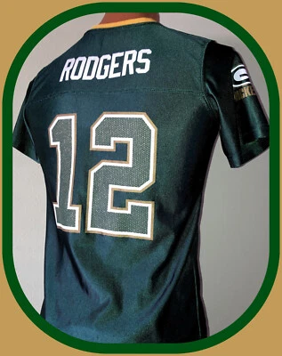 Camiseta GREEN BAY PACKERS AARON RODGERS TEAM APPAREL RÉPLICA MENINAS GRANDE 16 - Imagem 1 de 4