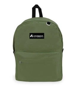 Everest Classic Backpack, One Size, OLIVE - Picture 1 of 5