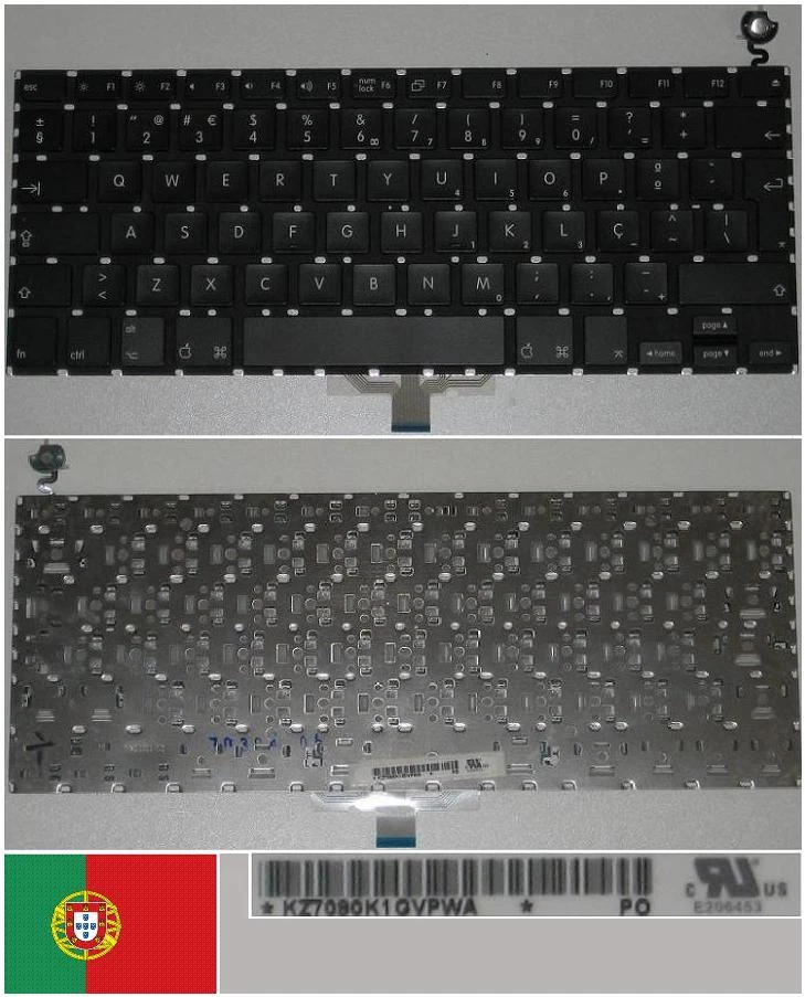 Teclado Qwerty Po Portugués Apple Macbook 13.3" K27090K1GVPWA A1181 A1185 Negro - Imagen 1 de 1