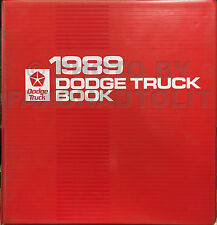 1989 Dodge Truck Data Book Upholstery Dealer Album D150-D350 Dakota Ram 50 Van