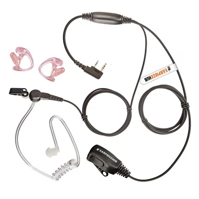 2 Pin Security Earpiece Headset for Baofeng Motorola Kenwood Radio Walkie Talkie - Image 1 of 4