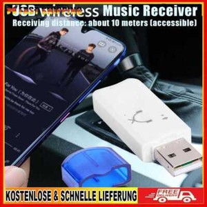 BT-470 USB Bluetooth Stereo Audio Adapter Dongle Wireless Music Receiver Car Kit