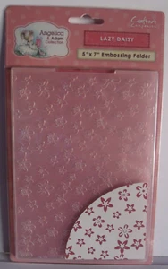Crafters Companion Angelica & Adam Embossing folder 5" x 7" LAZY DAISY NEW! - Picture 1 of 2