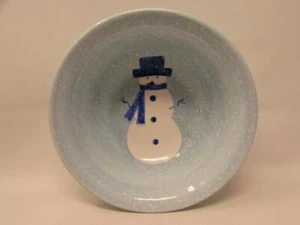 Winter Frost by Home Salad Bowl Snow Scene With Snow People b229 - Picture 1 of 3