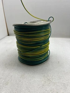 1000ft 16AWG MTW 1015/16T26-24E flexible cable Green with Yellow stripe New - Picture 1 of 3