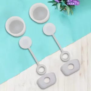 Accessori per tazze riutilizzabili con tappo in cannuccia in silicone anti-perdi - Zdjęcie 1 z 8