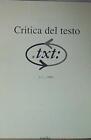 Critica Del Testo Txt N 11990  Viella