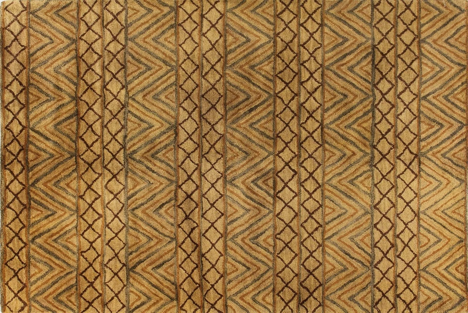Alfombra Bashian Chelsea Borde Diamante Pila de Lana RUNNER Mocha 2'6" X 8' Foto 1 de 1