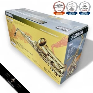 Yamaha YAS-480 Alto Saxophone Sax Gold Brass Eb Key Japan YAS480 New - Picture 1 of 14