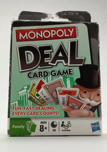Monopoly Deal Card Game Hasbro Family Ages 8+ OPEN BOX CARDS SEALED GAME NIGHT - Picture 1 of 5