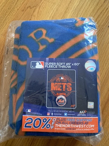 NEw York Mets Fleece Throw Blanket - Brand NEW - 9/28/19 SGA/limited Edition Cover