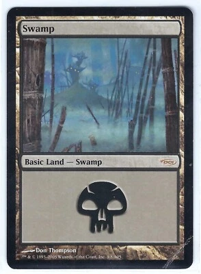 DCI Swamp 3/8 A05 (Bent Corner) Arena League 2005 – MTG Magic the Gathering Card - Image 1 of 2