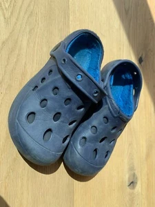 Jungen – Clogs – Hausschuhe – blau - gefüttert – Gr. 32 – - Bild 1 von 1
