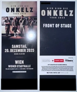 1x - 6x BÖHSE ONKELZ / Stehplatz FRONT OF STAGE (FOS) / Wien / SAMSTAG 20.12.25 - Bild 1 von 1