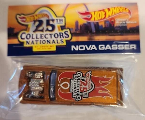 Coche de bingo Hot Wheels 25th Nationals 2025 64 Nova naranja metálico solo 60 hecho - Imagen 1 de 2