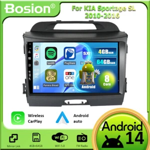 Head Unit For KIA Sportage SL 2010-2016 Car Stereo Android 14 Navi Car Play 64GB - Picture 1 of 18