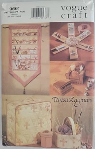 Vogue 9661 Pattern Sewing Accessories Machine Cover Organizers Pin Cushion Uncut - Picture 1 of 2