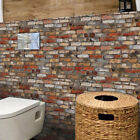  12 Pcs Imitation Wood Grain Floor Dollhouse Bathroom Wallpaper