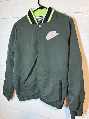 Niñas Nike Ropa Deportiva Chaqueta Bomber Verde Floral XL Broches Rosa Tropical *leer Foto 1 de 4