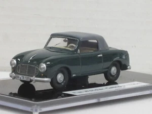 Fiat 1100 Wendler Cabrio 1954 dunkelgrün ohne Box mit Amjo-Vitrine Kimmeria 1:43 - Bild 1 von 5