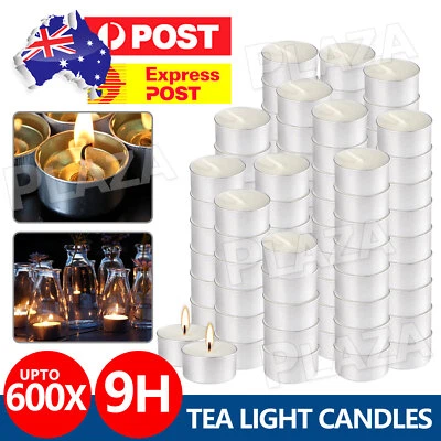 Tea Light Candles Bulk 9 Hour Tea Lights Tealight Tealights Unscented Candle - image 1 of 4