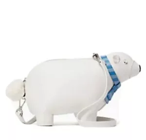 Bandolera Kate Spade oso polar, ""Artic friends"" bolso de cuero, nuevo con etiquetas $329 - Imagen 1 de 3
