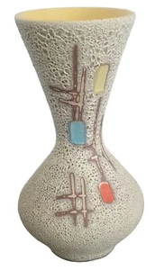 Vintage Design Blumen Vase 50er 60er, H 18 cm - Bild 1 von 6