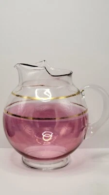 Jarra de vidrio Depresson Macbeth-Evans para manchas de arándano rayas doradas La Sinfonía Foto 1 de 4