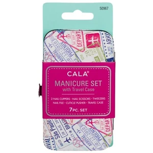 CALA Manicure Set with Travel Case (World Traveler) MANICURE COLLECTION - Picture 1 of 5