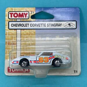 Tomy Tomica Chevrolet Corvette Stingray No63 Diecast Car Vehicle on Card MOC