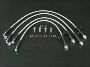 Techna-Fit Stainless Steel Braided Brake Lines 2002-2006 Acura RSX Type S - Picture 1 of 5