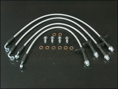 Líneas de freno trenzadas de acero inoxidable Techna-Fit 2002-2006 Acura RSX tipo S Foto 1 de 4
