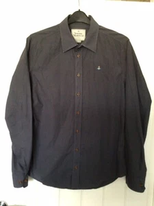 Vivienne Westwood Man Men’s Long Sleeve Dark Grey 100% Genuine Shirt Size 52 - Picture 1 of 9