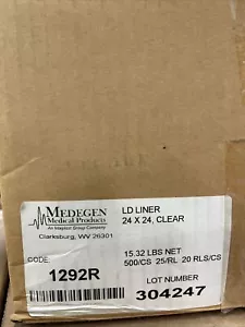 QTY 500! HEAVY DUTY "Medical Grade" Trash Bag Colonial Bag Clear 10 gal. 24x24in - Picture 1 of 3