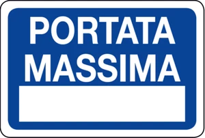 ADESIVO segnaletica PORTATA MASSIMA 120x180 mm - Imagen 1 de 1