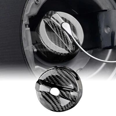 Cubierta de tapa de tanque de combustible fibra de carbono real para Dodge Charger Challenger Avenger Foto 1 de 4
