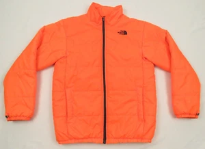 NWOT The North Face TNF Quilted Orange Boys Full Zip Puffer Coat Jacket L - Picture 1 of 6