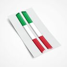 Große Italien Flagge gewölbt Gel Aufkleber Auto Vinyl Helm Universal Aufkleber 145 mm x2