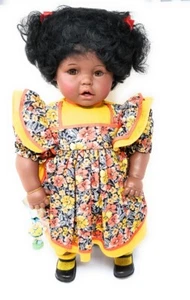 Cicely African American Black 21 inch Artist Signed Collector Doll - Picture 1 of 12