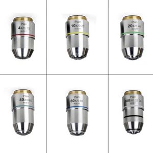 Vision Scientific 4X, 10X, 40X, 100X, 20X, 60X Infinity Plan achromatisches DIN-Objekt - Bild 1 von 6