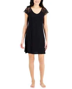 Charter Club Women's Lace-Trim Chemise Nightgown, Classic Black, XS - Picture 1 of 1
