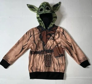 Preowned- Star Wars Kids Yoda Full Zip Hoodie Boys (Size XS) - Picture 1 of 7
