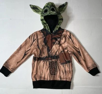 Usado - Moletom com capuz Star Wars Kids Yoda zíper completo masculino (tamanho XS) - Imagem 1 de 4