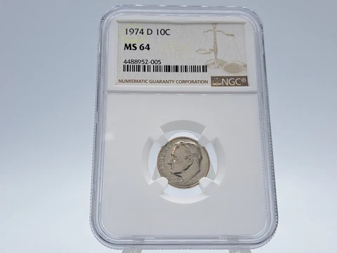 1974-D NGC MS64 Roosevelt Dime 952-005 Cover